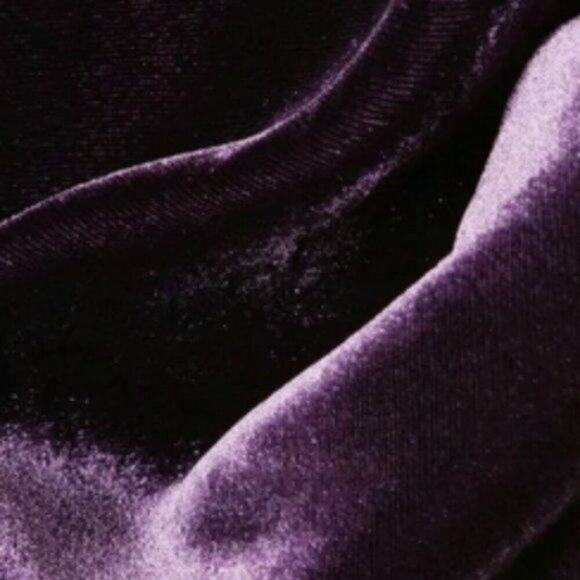 Raquel Diniz silk velvet flared pants Purple size 12 - Picture 3 of 11